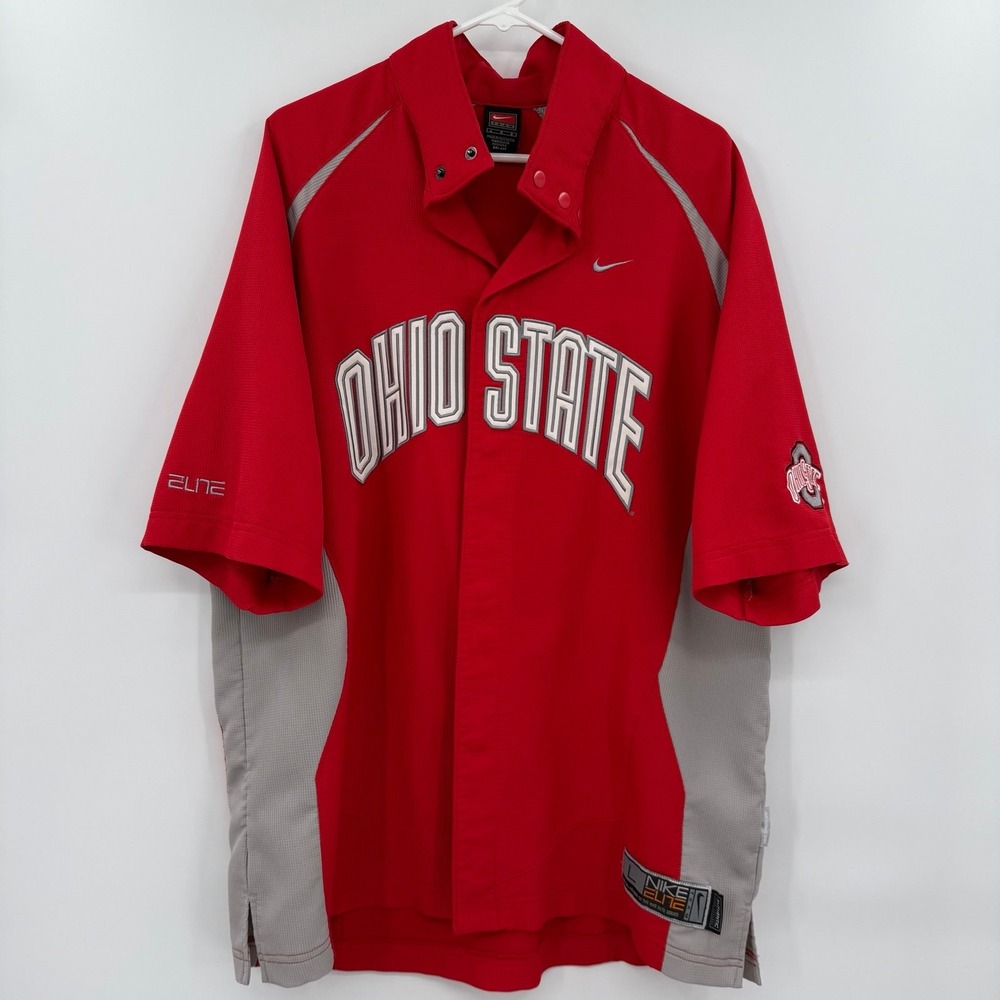 Ohio State Buckeyes Nike Elite Basketball Warm‎ Up Jersey Men's Large OSU NCAA